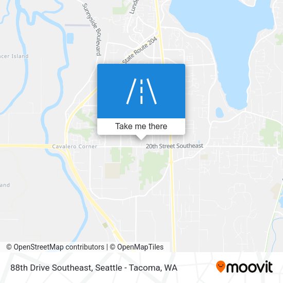 88th Drive Southeast map