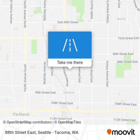 Mapa de 88th Street East