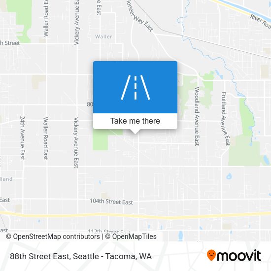 88th Street East map
