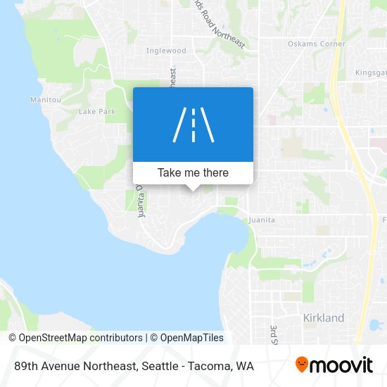 89th Avenue Northeast map