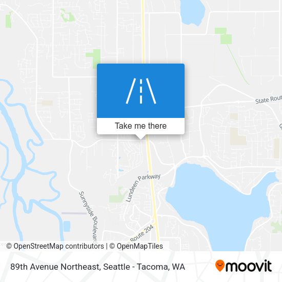 Mapa de 89th Avenue Northeast
