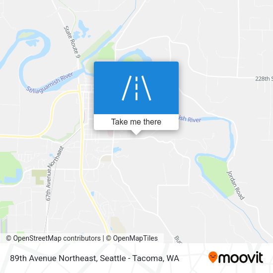 89th Avenue Northeast map