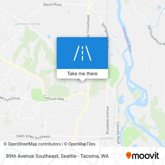 89th Avenue Southeast map