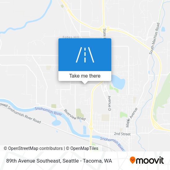 89th Avenue Southeast map