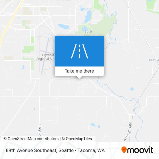 89th Avenue Southeast map