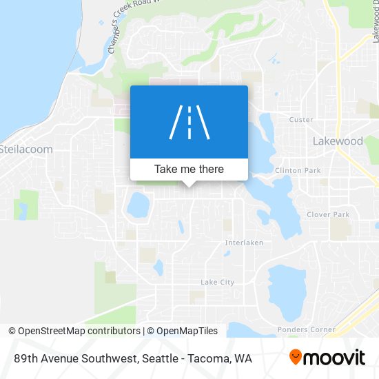 Mapa de 89th Avenue Southwest