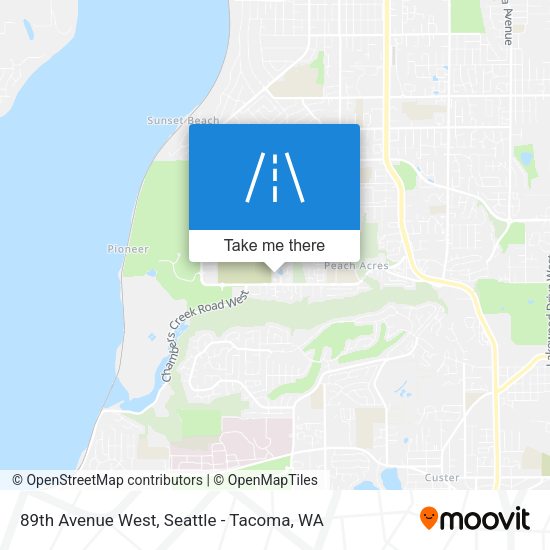 Mapa de 89th Avenue West