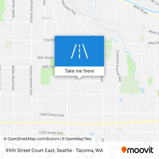 Mapa de 89th Street Court East