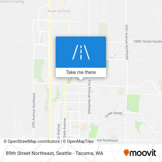 89th Street Northeast map