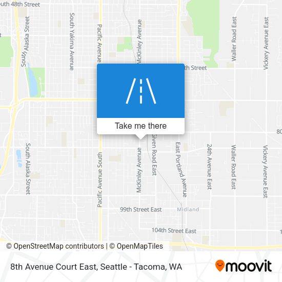 8th Avenue Court East map