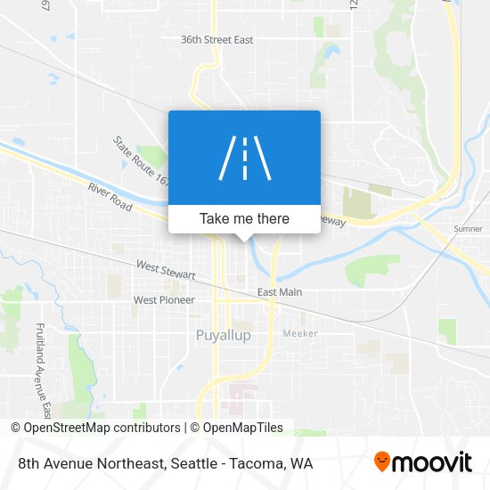 8th Avenue Northeast map