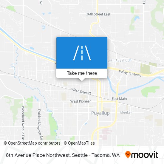 Mapa de 8th Avenue Place Northwest