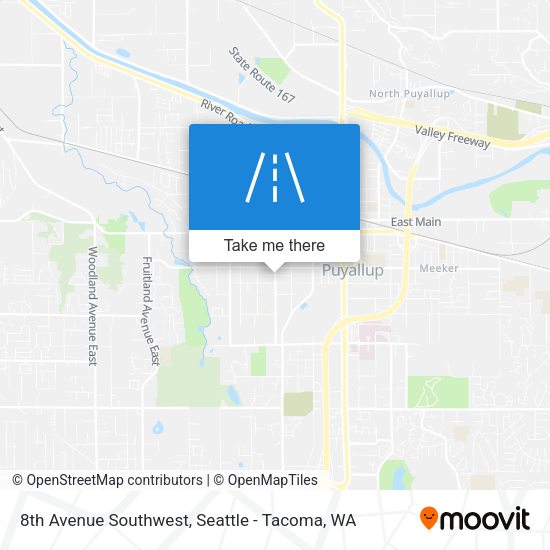 8th Avenue Southwest map