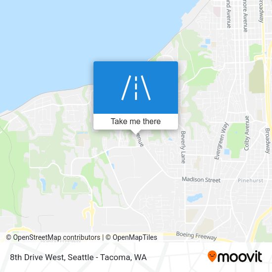 8th Drive West map