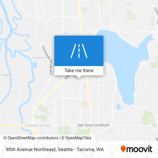 90th Avenue Northeast map