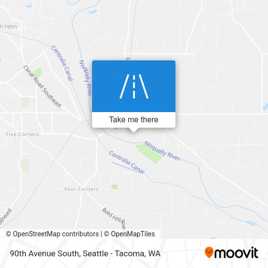 90th Avenue South map