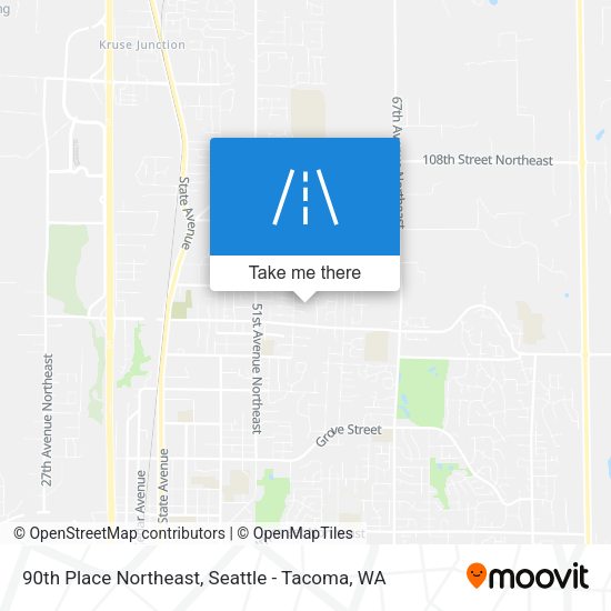 Mapa de 90th Place Northeast
