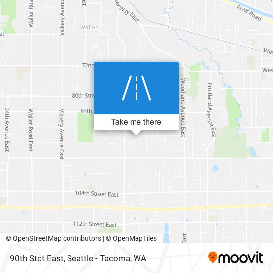 90th Stct East map