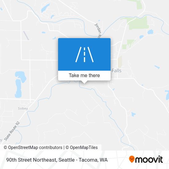 90th Street Northeast map