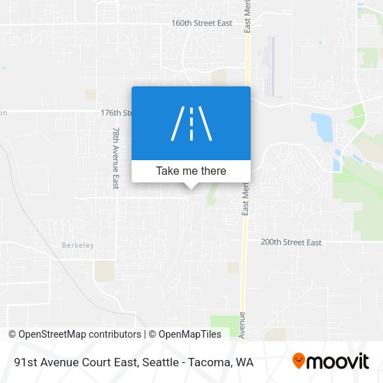 Mapa de 91st Avenue Court East