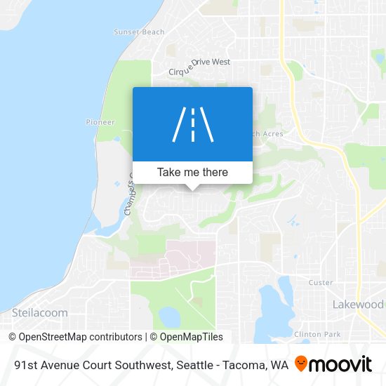 91st Avenue Court Southwest map