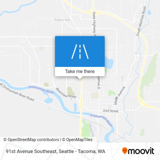 91st Avenue Southeast map
