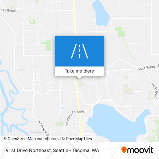91st Drive Northeast map