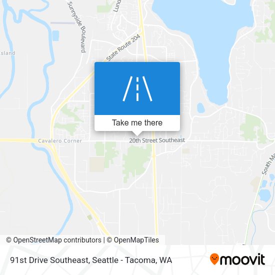 91st Drive Southeast map