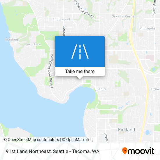 91st Lane Northeast map