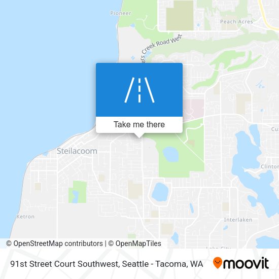 Mapa de 91st Street Court Southwest