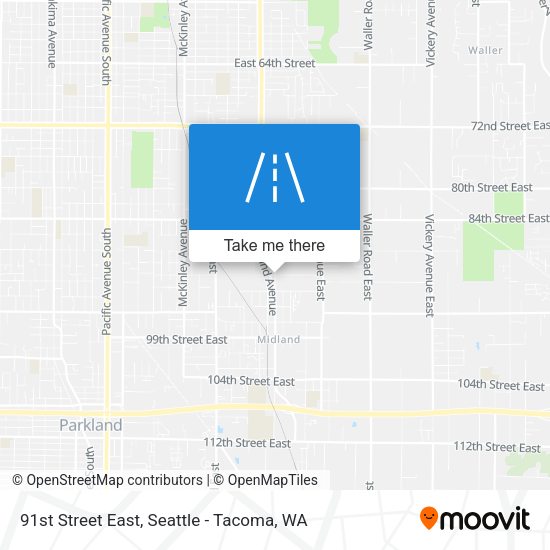 91st Street East map