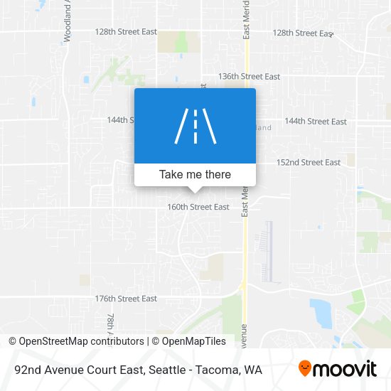 Mapa de 92nd Avenue Court East