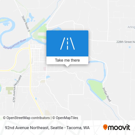 Mapa de 92nd Avenue Northeast