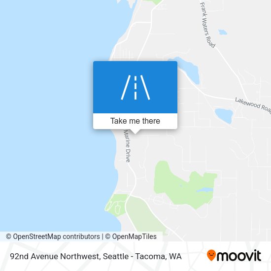 92nd Avenue Northwest map