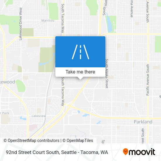 Mapa de 92nd Street Court South