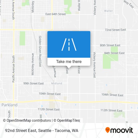 92nd Street East map