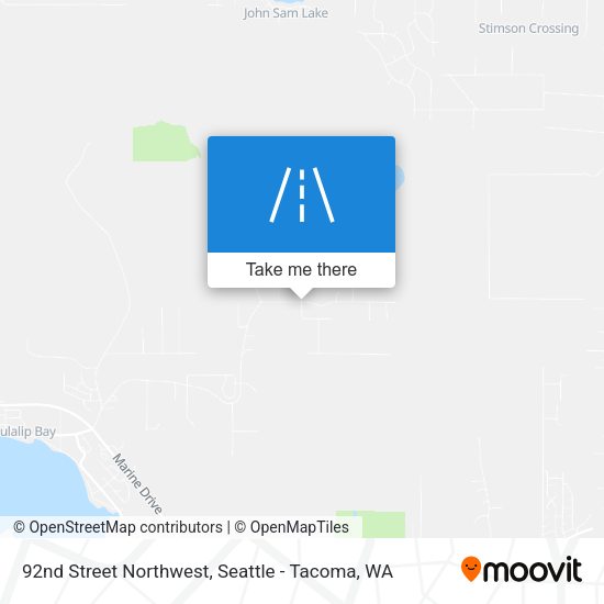 92nd Street Northwest map
