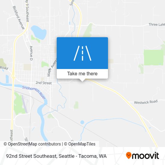 92nd Street Southeast map