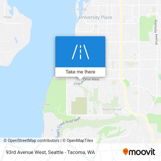 Mapa de 93rd Avenue West