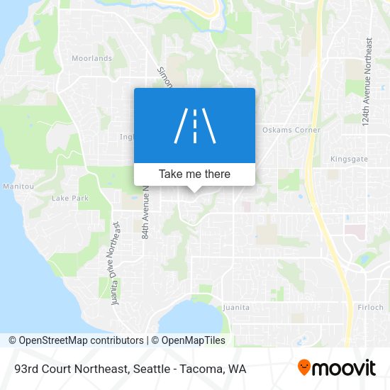 Mapa de 93rd Court Northeast
