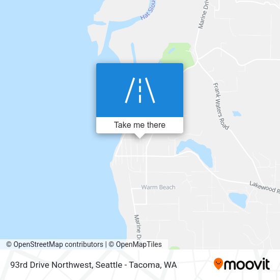 93rd Drive Northwest map