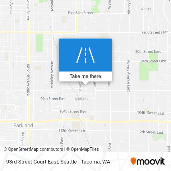 93rd Street Court East map