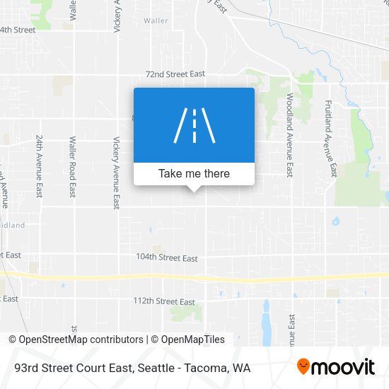 Mapa de 93rd Street Court East