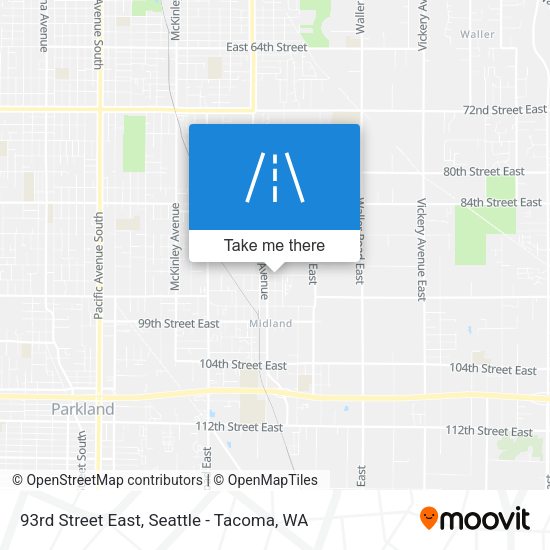 93rd Street East map