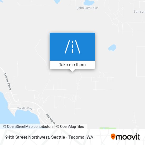94th Street Northwest map