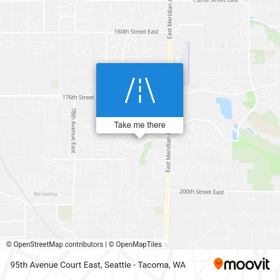 Mapa de 95th Avenue Court East
