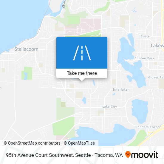 95th Avenue Court Southwest map