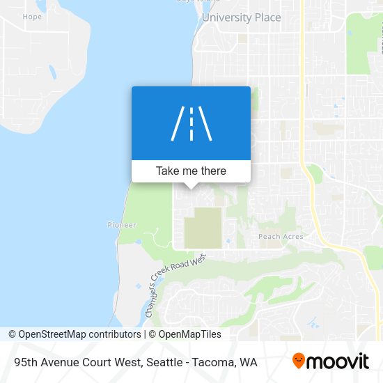 Mapa de 95th Avenue Court West