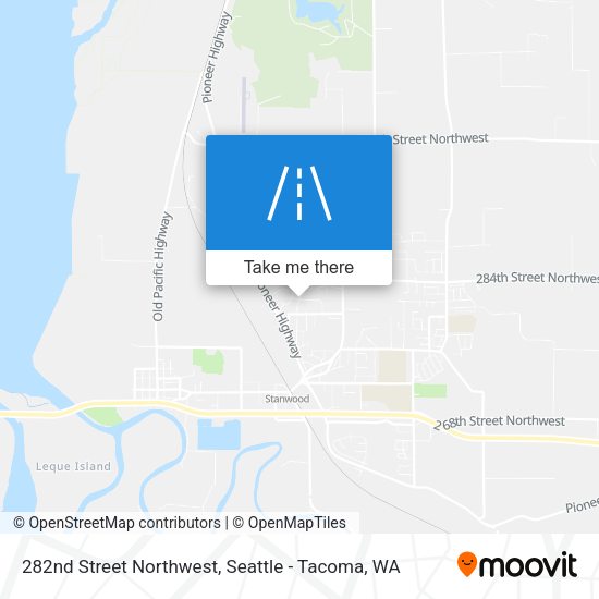 282nd Street Northwest map