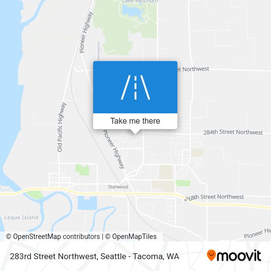 283rd Street Northwest map